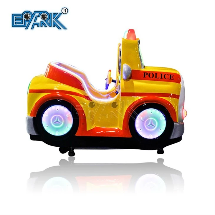 Yellow Luxury Police Car Kiddie Rides