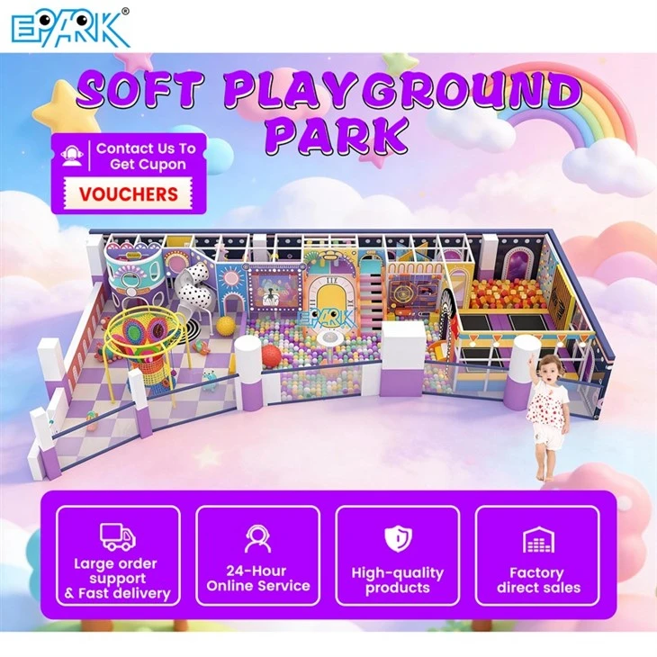 180m² Vibrant Candy-Castle Indoor Playground factory