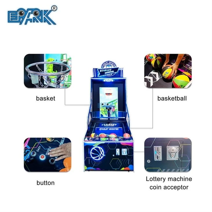 Coin Operated Basketball Shooting Arcade Machine
